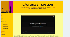 Desktop Screenshot of gaestehaus-koblenz.com